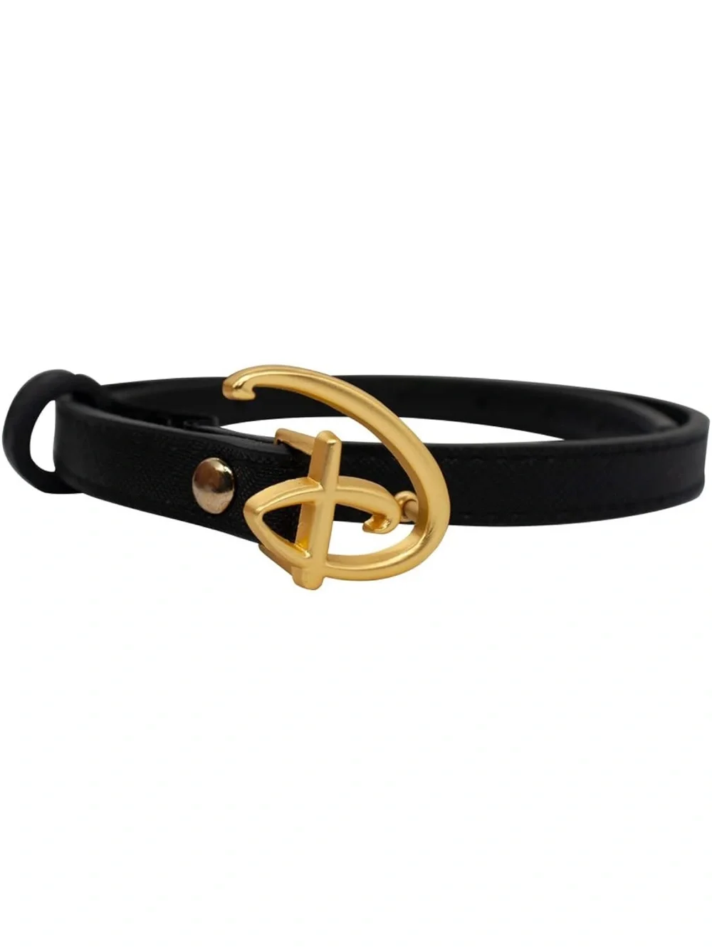 Kids Disney Belt with Gold Logo Buckle